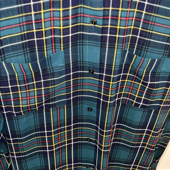 GAP Vintage See Through Plaid Shirt - Picture 4 of 5